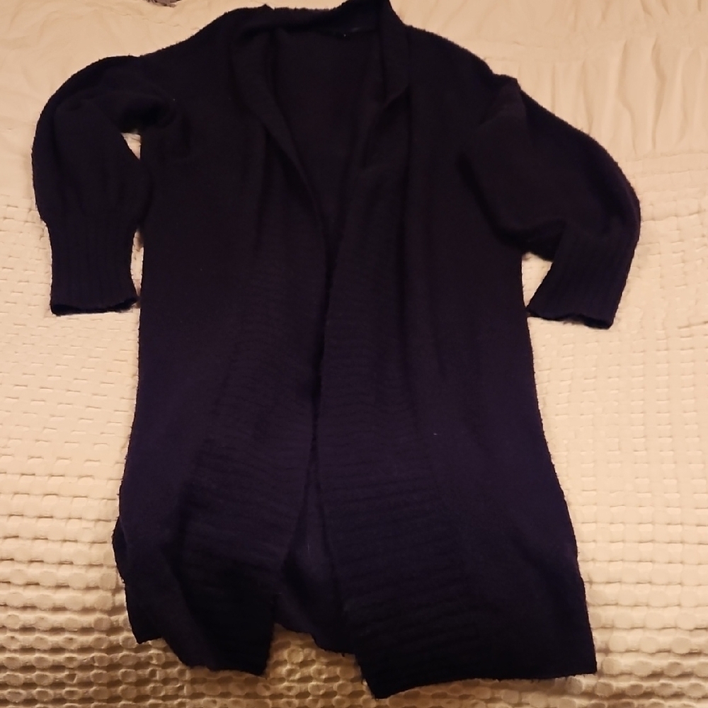 AFRM Long Black Cardigan M/l - Picture 1 of 4
